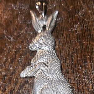 Silver Rabbit Pendant